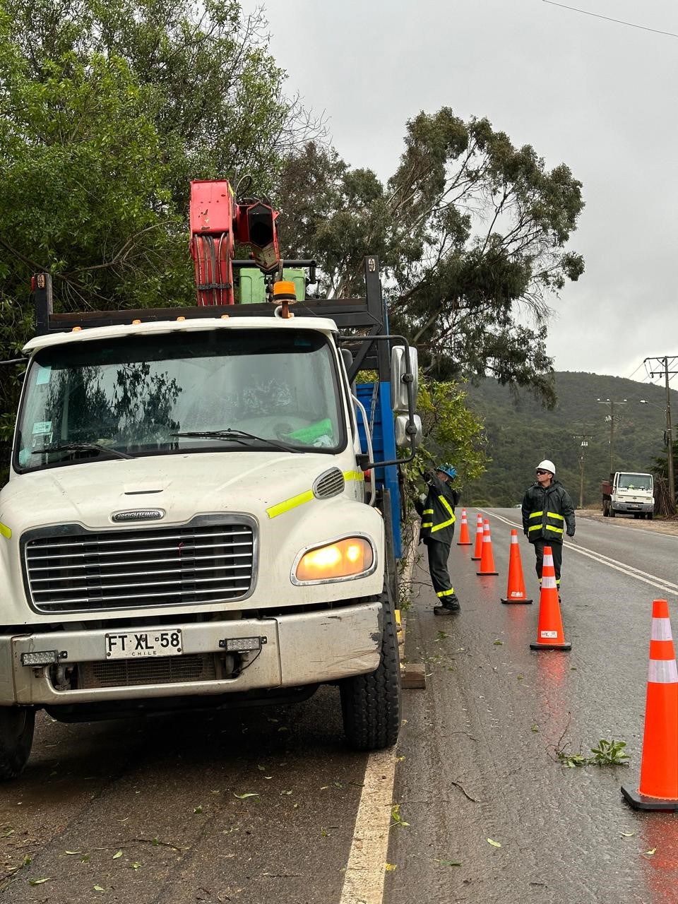 CGE informa sobre el estado de suministro ante sistema frontal que afecta a la zona centro sur del país