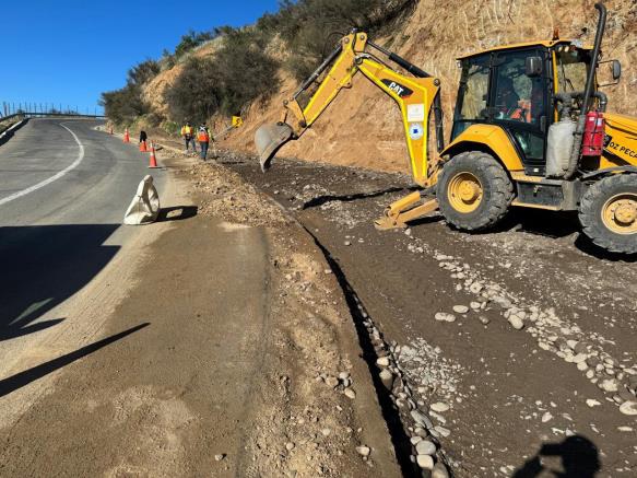 Informan cierre temporal de Cuesta Pelvin-Mallarauco por finalización de trabajos de reposición