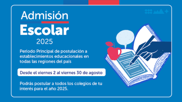 Este viernes finaliza plazo de postulación al Sistema de Admisión Escolar