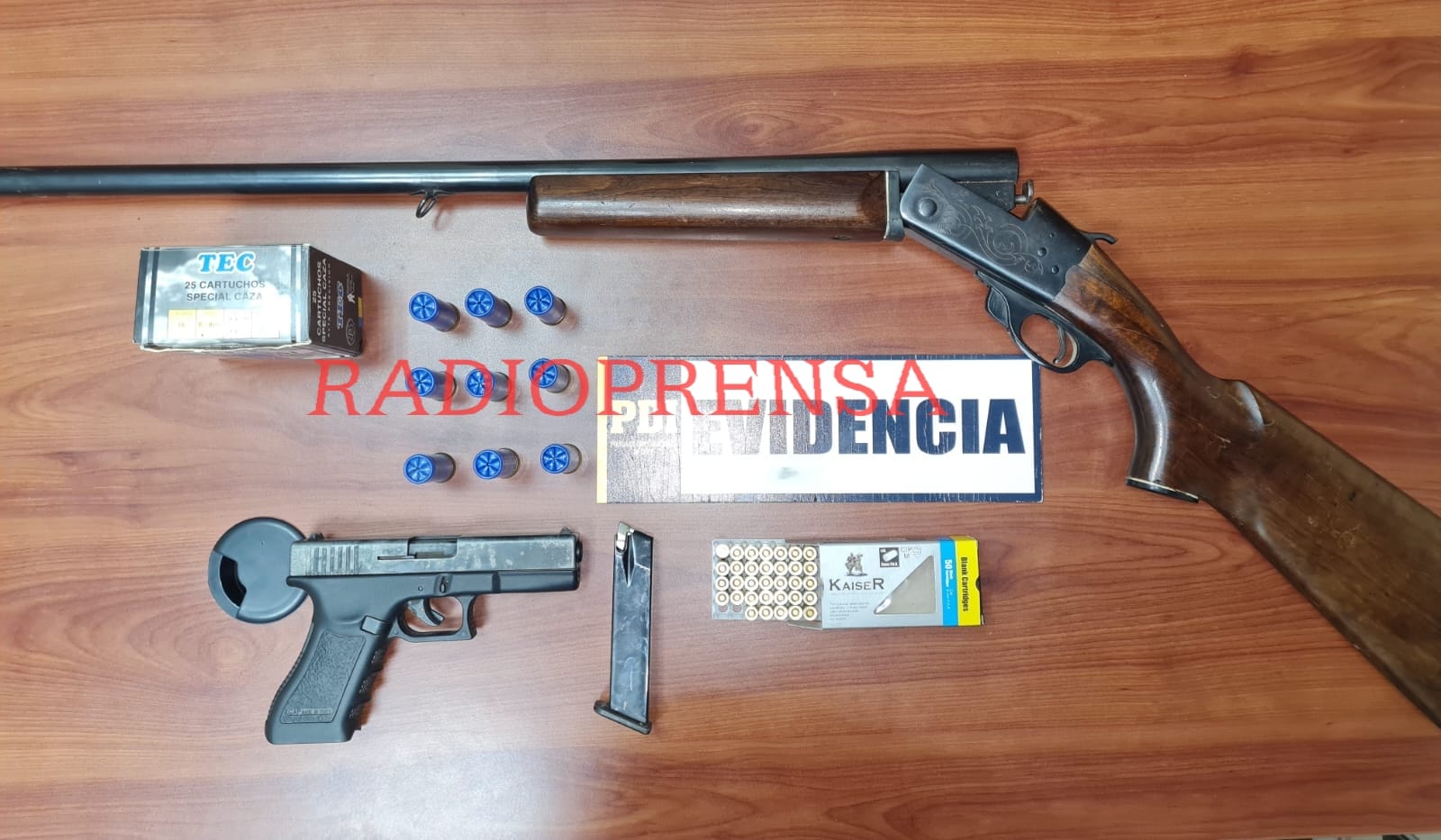 Denuncia por VIF termina con un detenido y la incautación de armas y municiones