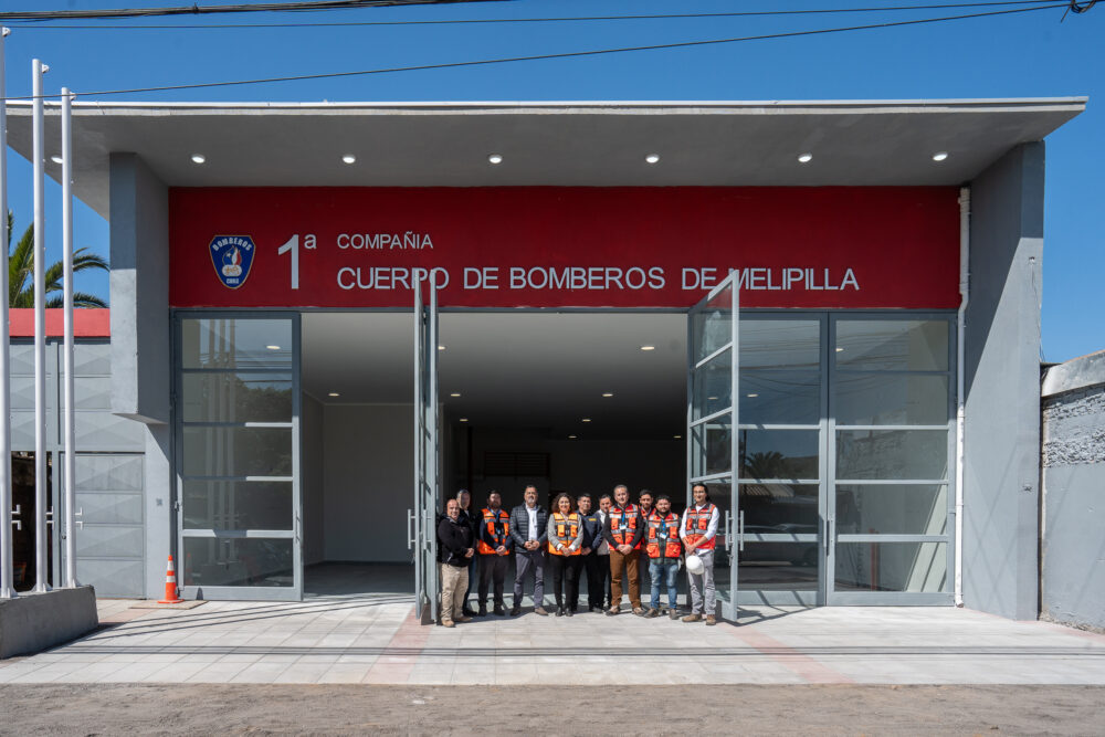 Obras del nuevo cuartel de la Primera Compañía de Bomberos de Melipilla alcanzan el 100% de ejecución