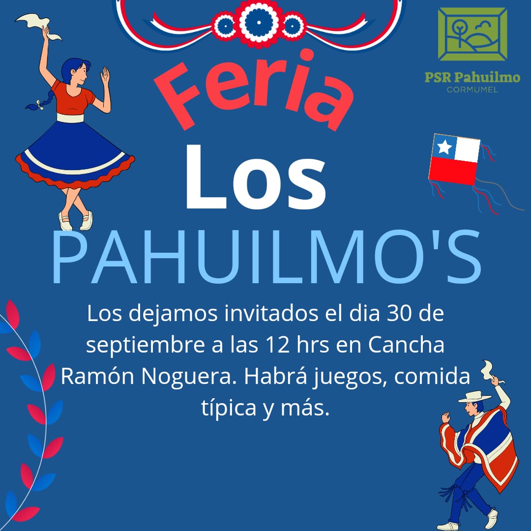 Este lunes se realizará la Feria Los Pahuilmos organizada por la posta del sector