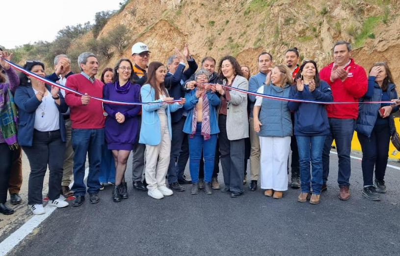 Autoridades participan en reapertura de Cuesta Pelvin-Mallarauco