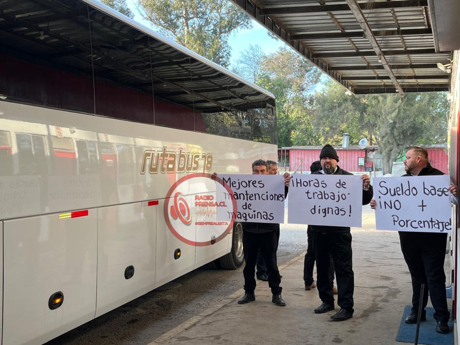 Conductores de Ruta Bus 78 realizan paro de actividades: adhesión entre el 80 y 90%