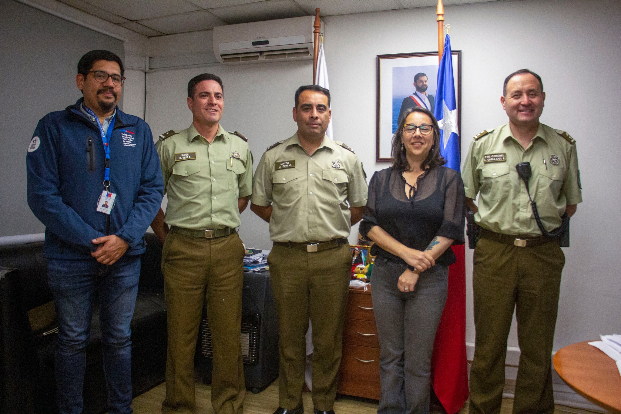 Delegada Saavedra sostiene reunión de coordinación con Prefectura Costa y Carabineros Melipilla y Curacaví