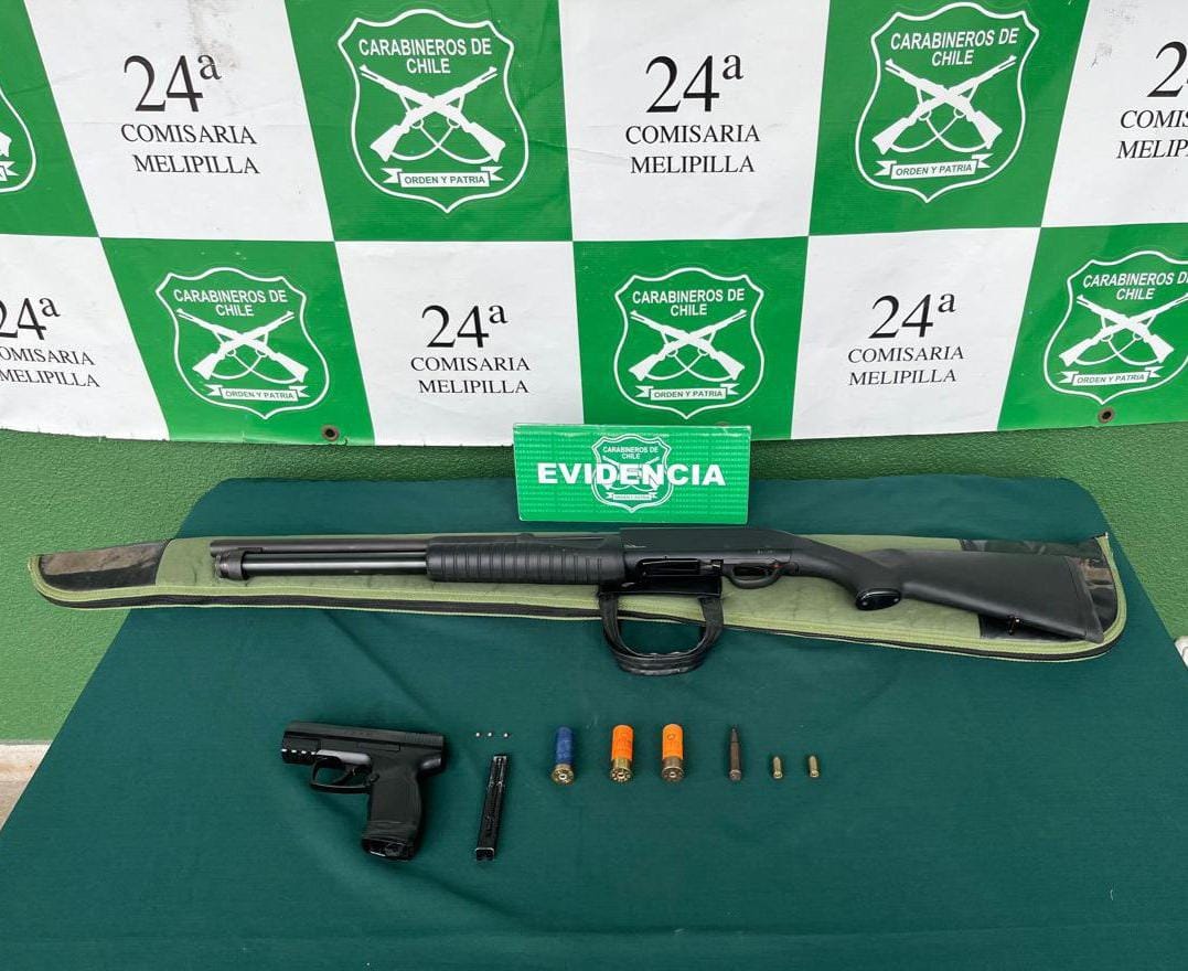 Dos detenidos con armas de fuego en población Padre Demetrio Bravo