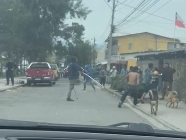 Registran violenta riña en cercanías del Cementerio Municipal de Melipilla