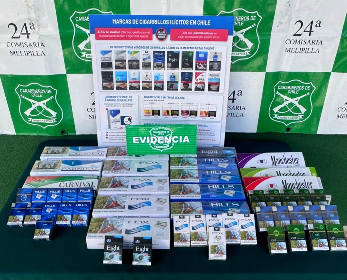 Incautan más de 200 cajetillas de cigarrillos de contrabando durante operativo en la feria