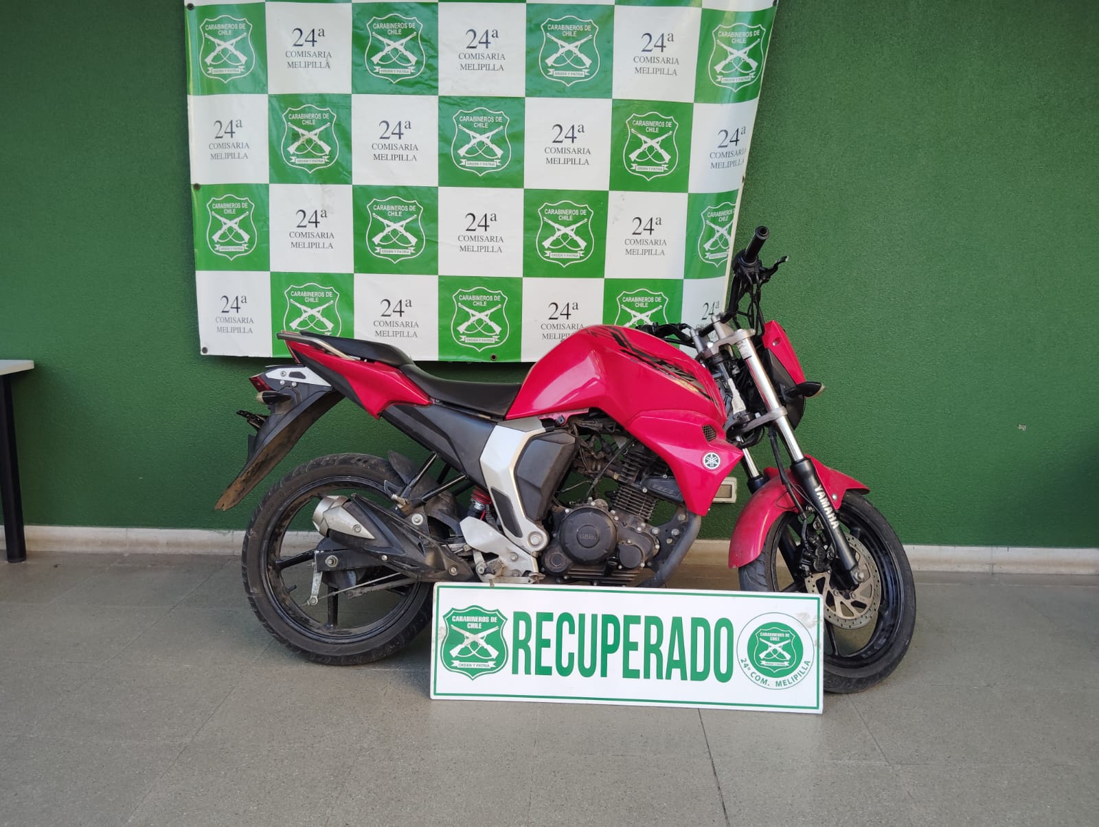 Recuperan en Melipilla motocicleta robada en Santiago